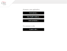Tablet Screenshot of onehealth.com.br