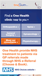 Mobile Screenshot of onehealth.co.uk